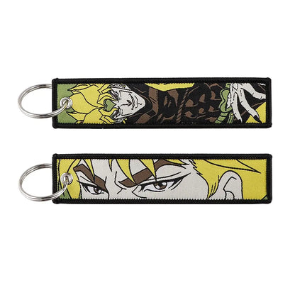 Anime Cartoon Embroidered Keychain
