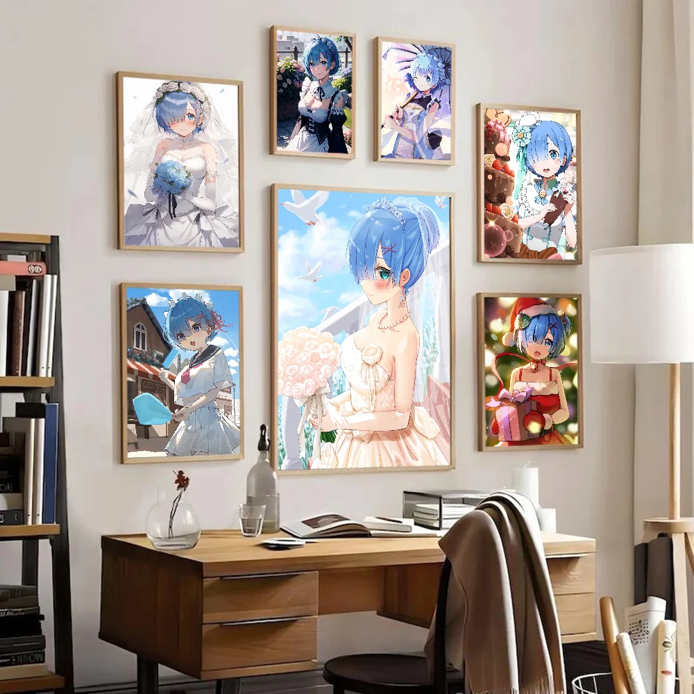 Re:Zero Rem Retro Poster