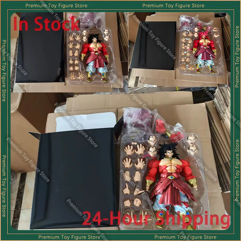 In Stock ZT Studio Figure Dragon Ball SSJ4 Broly Figurine SHF Large Special Effects Accessories Kit Action Figure Model Toy Gift