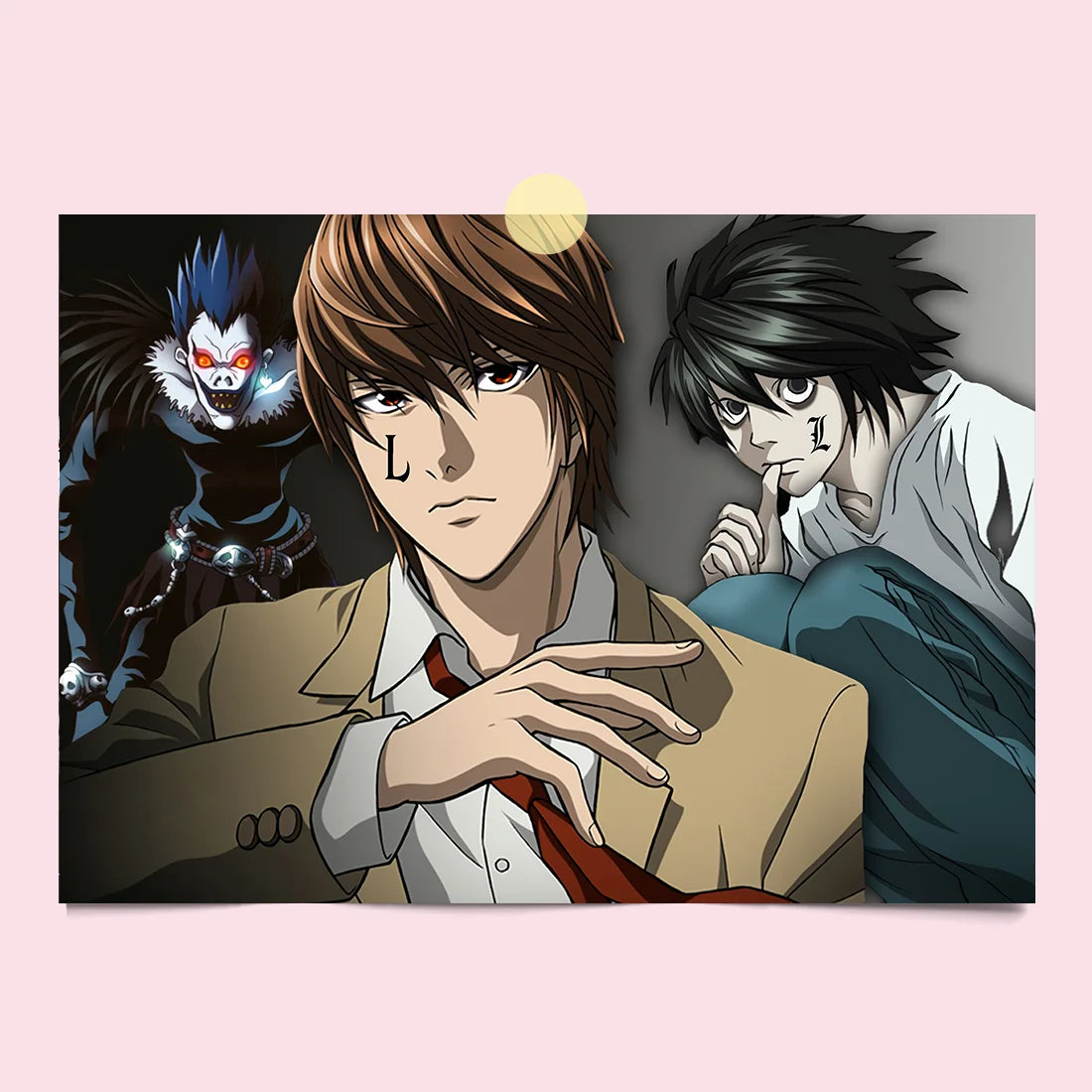 Death Note Light Yagami Canvas Poster