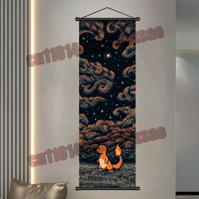 Pokemon Gengar Scroll Painting