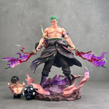 28cm/11in Anime ONE PIECE Figure Roronoa Zoro Action Figures Pvc Collection Model Toys for Gifts