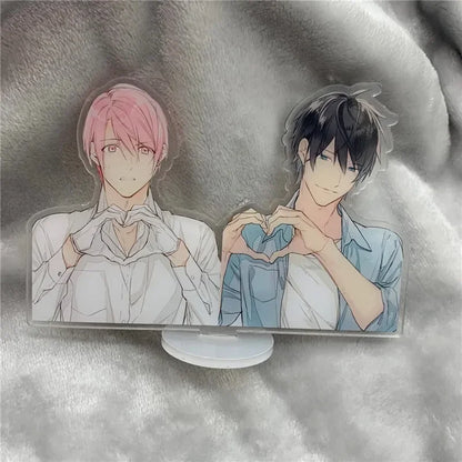 Anime 10 Ten Count Shirotani Kurose Yaoi Rihito Takarai Yaoi BL Couples Stand Figure Model Display Desk Decoration Accessories
