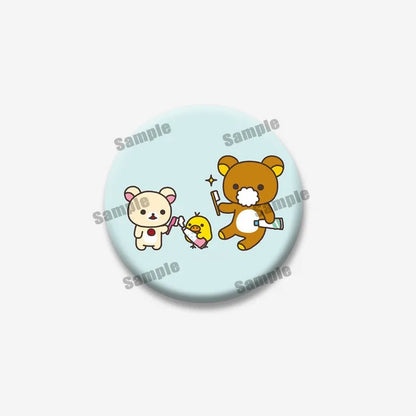 Rilakkuma Bear Badge Pin