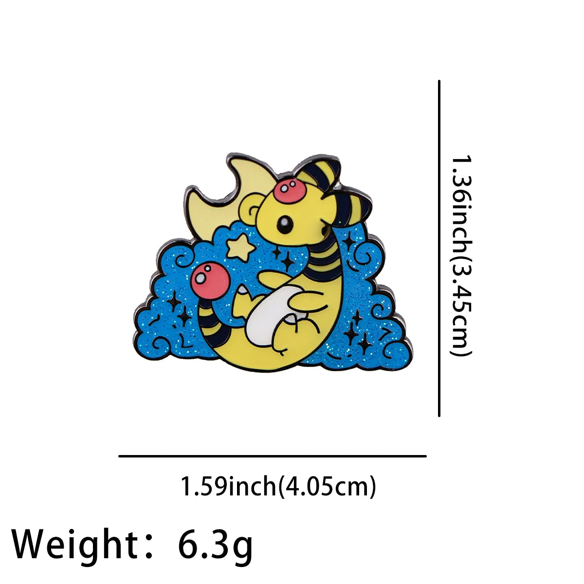 Pokemon Gengar Enamel Brooch