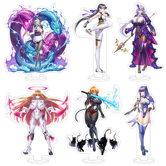 Taimanin Magical Contract Saku Kaname Kamimura Maika Baruburubaru Senoka Akiyama Rinko Anime Figure Acrylic stand desk ornament
