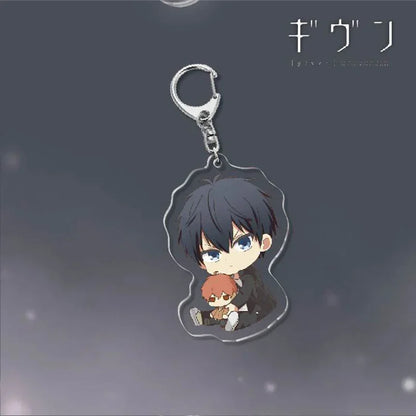 Manga Anime Keychain Cartoon Print Yaoi BL Given Acrylic Characters Key Chain Harajuku Keyring Car Pendant Key Ring Gifts 2025