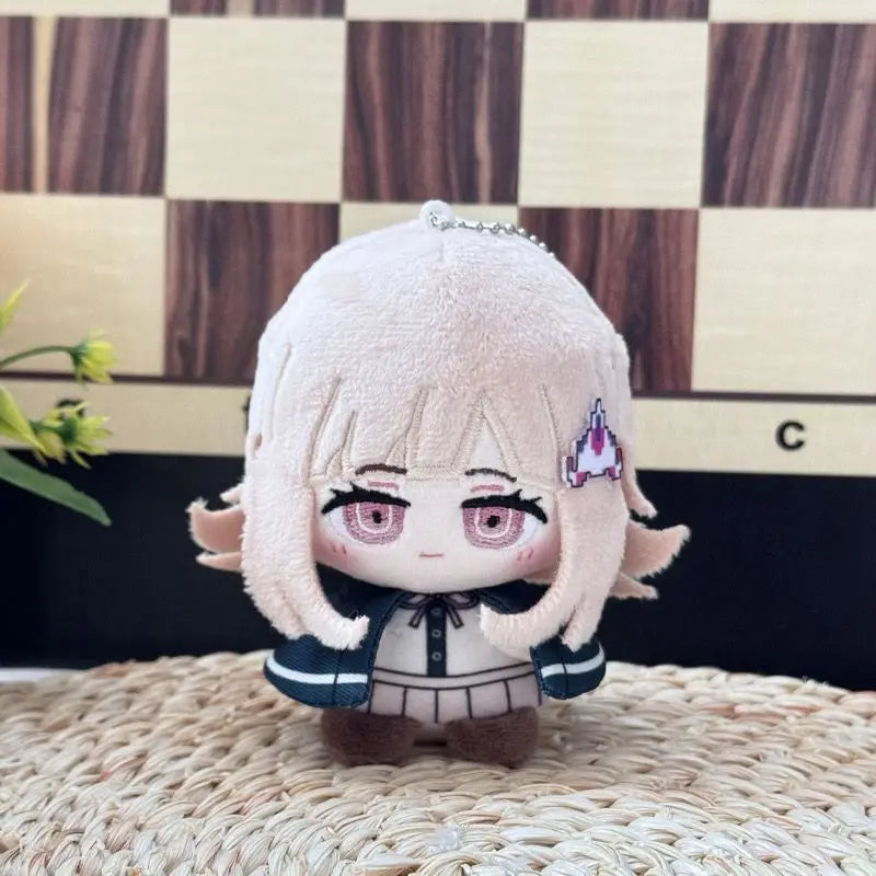 10CM Anime Danganronpa Stuffed Plush Naegi Makoto Nagito Komaeda Printed Body Soft Adorable Starfish Doll Pendant KeyChain Gifts