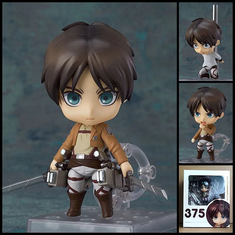 Good Smile Attack On Titan Eren Yeager 375 Interchangeable Face Movable Action Figure Collectible Figurine Decoration