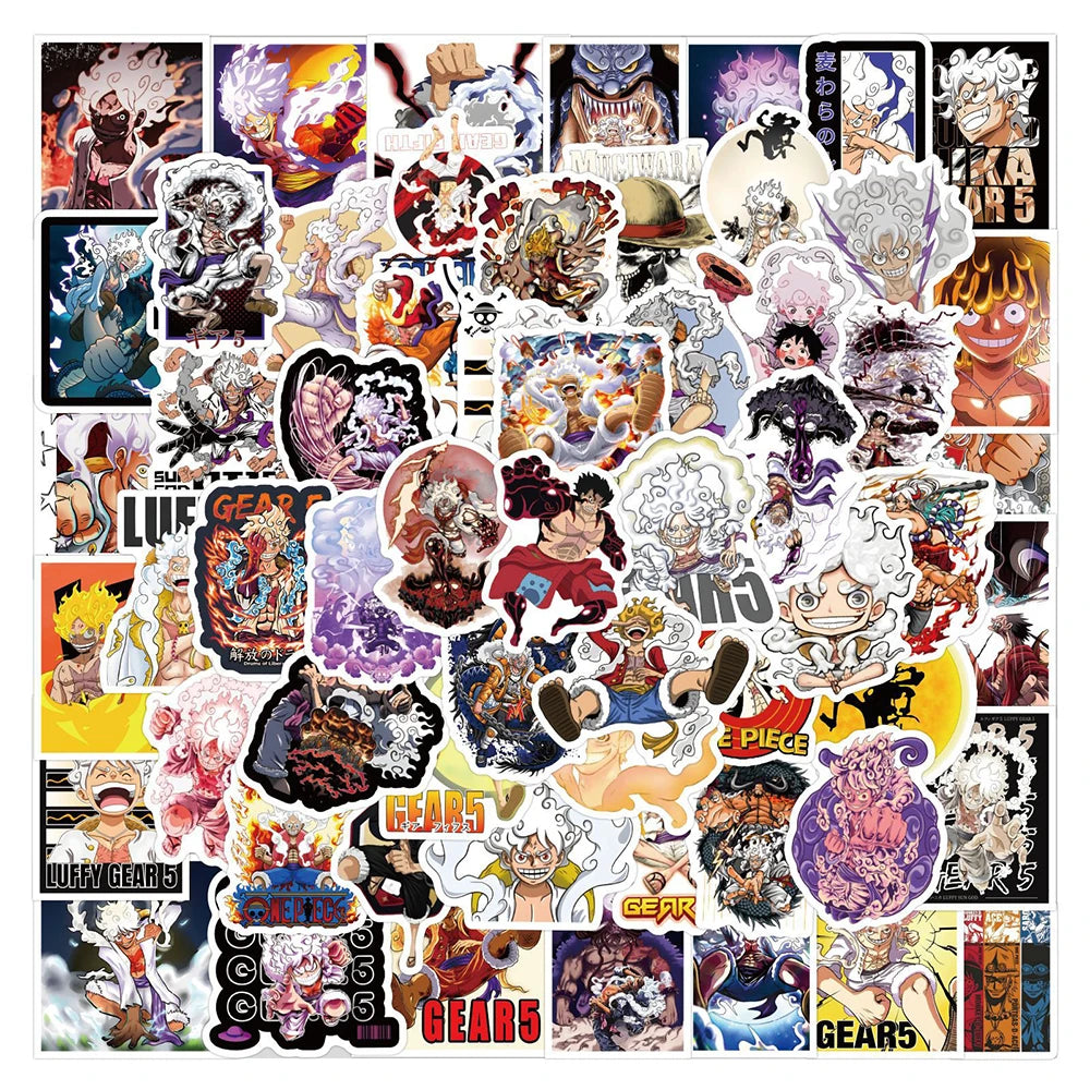 50/100pcs Cartoon Mix Anime Stickers Attack On Titan Jujutsu Kaisen Decals Skateboard Laptop Car Motorcycle Waterproof Sticker