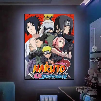 Hot N-Naruto Anime Poster Posters Decorative Paintings Study Bedroom Bar Background Wall Murals Gifts
