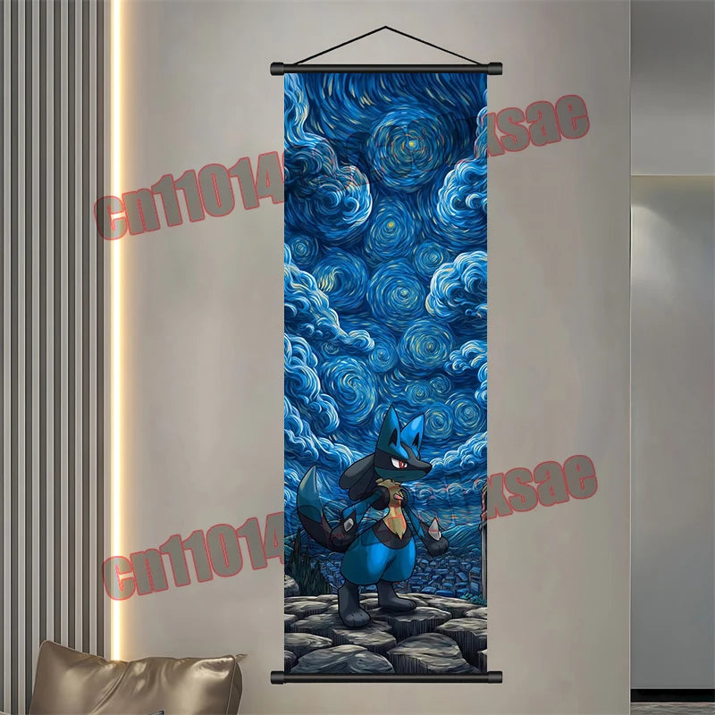 Pokemon Gengar Scroll Painting