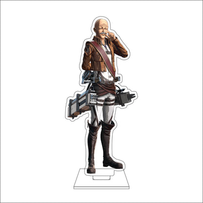 16CM Anime Attack on Titan Cosplay Acrylic Figure Stand Plate Jean Kirstein Hange Zoe Rivaille Ackerman Ornaments Gifts