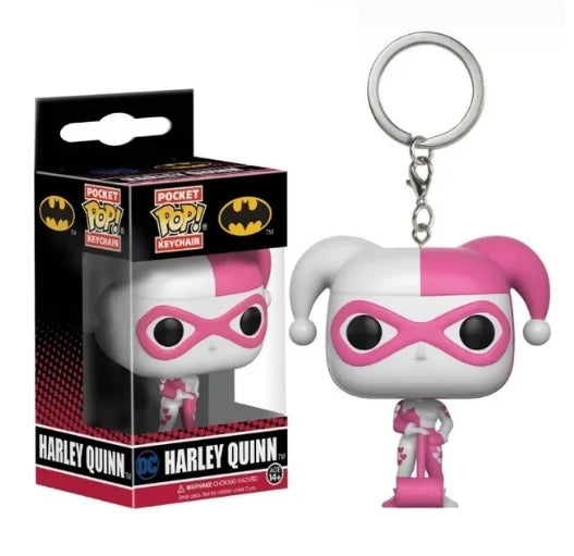 FUNKO POP Movies Suicide Squad The Joker Harley Quinn King Shark Keychain Toy Action Figure Collection Toys for Kids with Box