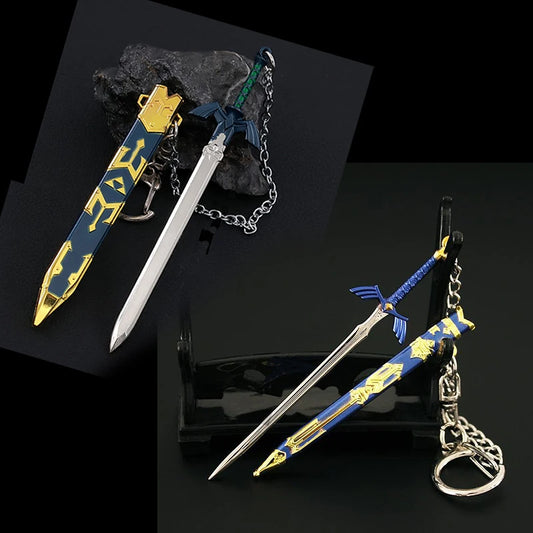 Game Zelda Link Master Sword Cosplay Keychain Unisex Openable Pendant
