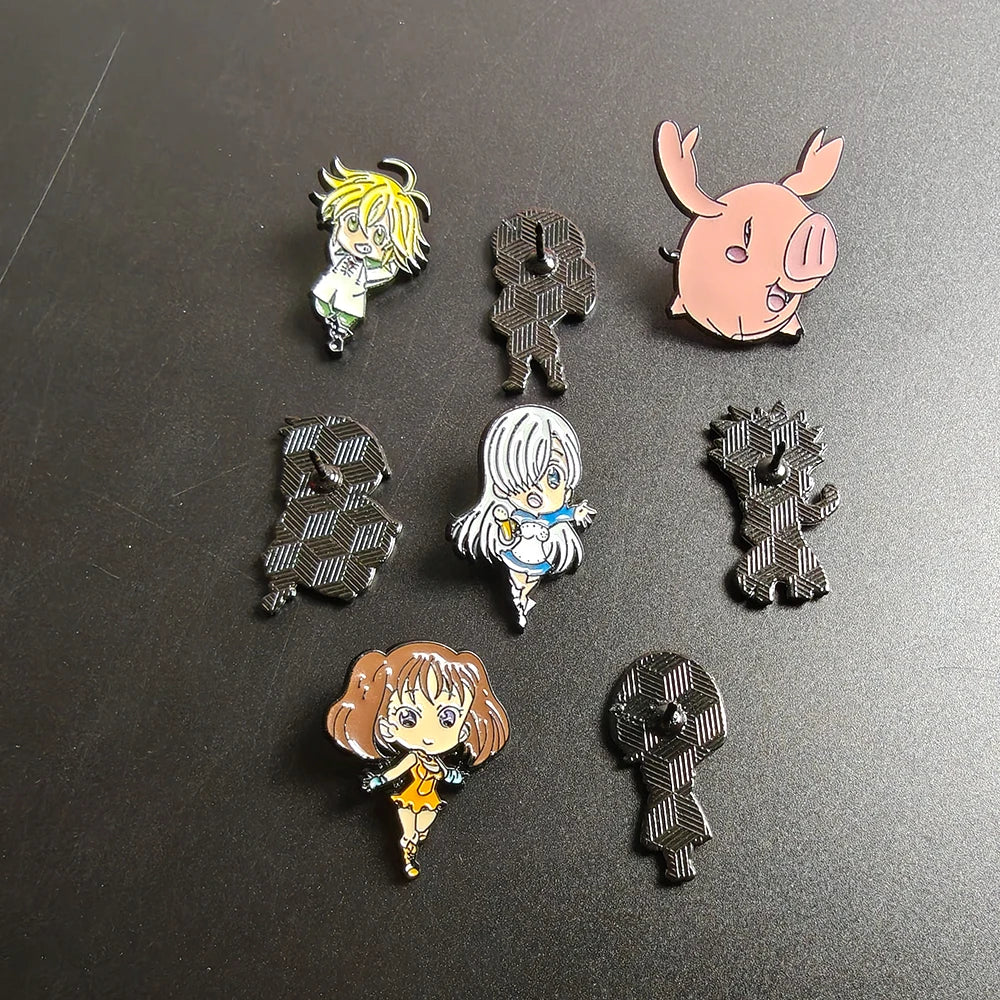 The Seven Deadly Sins Brooch Set