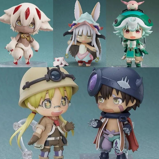 Q Version 939 Nanachi 1888 Prushka 1054 Riko 1959 Regu 1053 Faputa‌ Figures Made In Abyss Model Doll Set Toy Regular Version