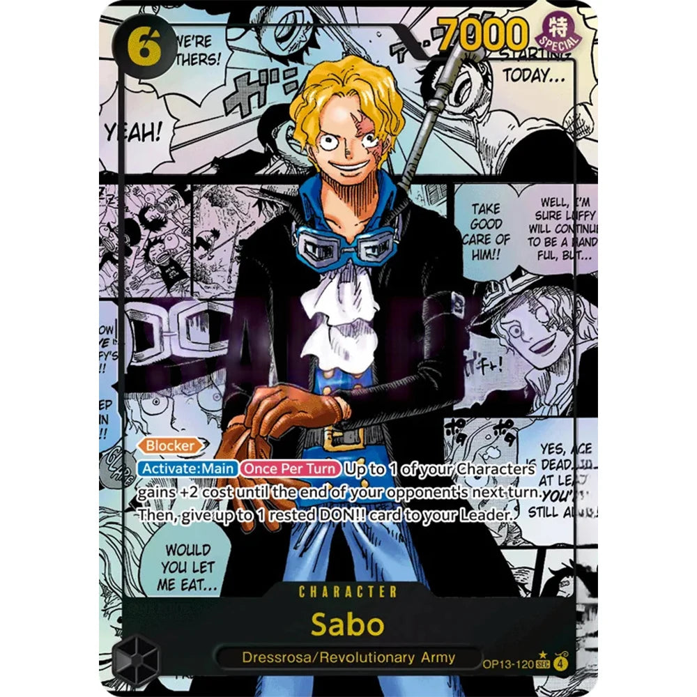 ONE PIECE Collection Cards GAME Monkey.D.Luffy Portgas.D.Ace Sabo  EN DIY High Quality Self Made Game Anime Cards Gift Toy