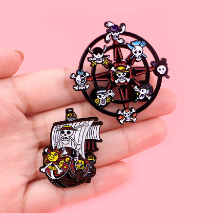 One Piece Thousand Sunny Enamel Pin