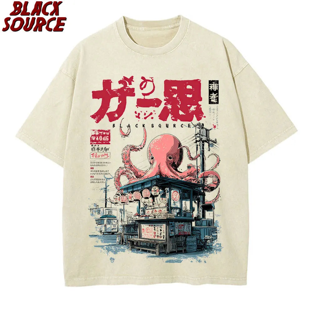 Takoyaki Street Food Oversized Tee