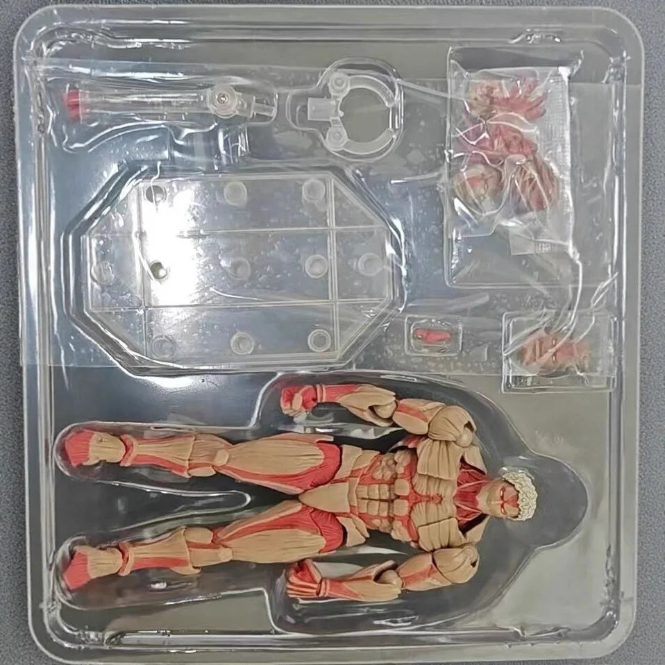In Stock Attack On Titan Figure The Armored Titan Action Figures Pvc Collection Model Desk Decoration Statue Kids Toys Christmas