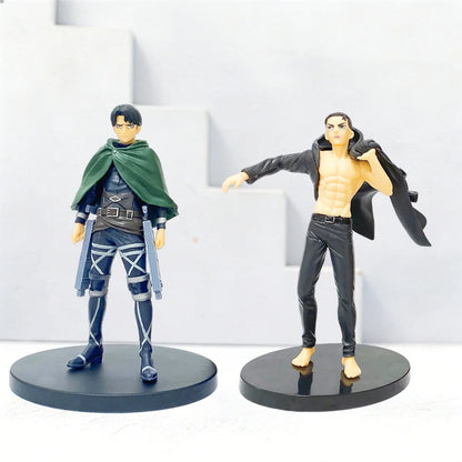 Attack on Titan Figure Eren Jaeger/Levi Giant Ver. Action Figure Collectible Model Doll Figure Toys Handmade Decorative Ornament