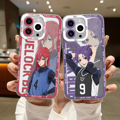 Blue Lock Transparent Phone Case