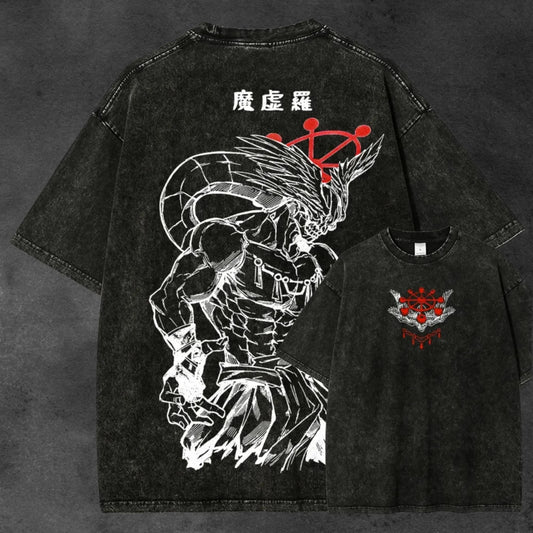 Jujutsu Kaisen Mahoraga Acid Wash Tee