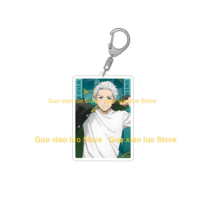 Wind Breaker character Hayato Suo Toma Hiragi Ren Kaji Jo Togame Haruka Sakura square Acrylic keychain Bag pendant Anime Toy