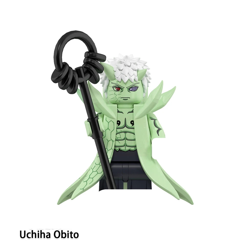 Naruto Sasuke Itachi Kakashi Jiraiya Tsunade Obito Indora Anime Uchiha Mini Blocks Figure WM6155 WM6154 WM6153 Collectible Man