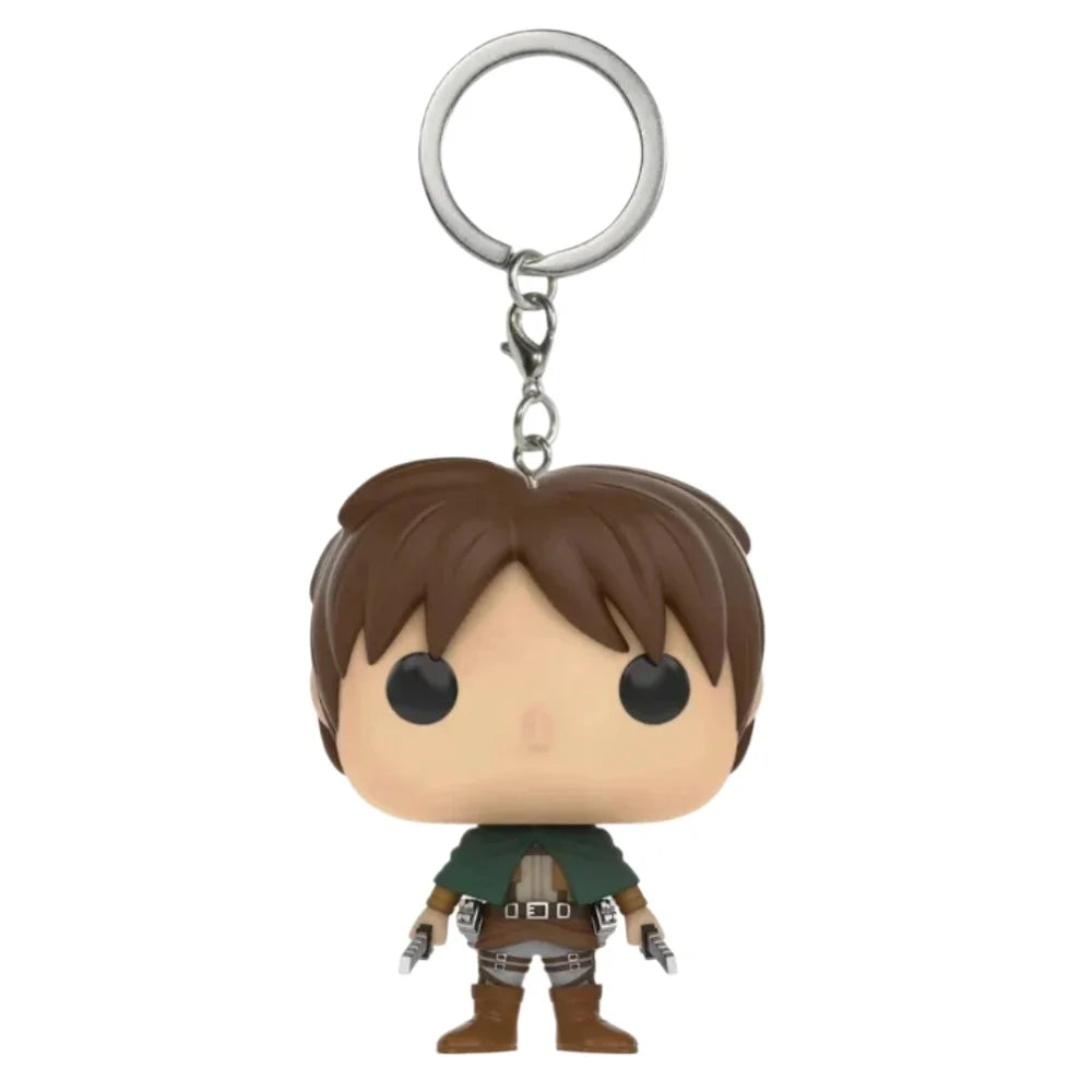 2026 Attack on Titan Captain Levi Keychain Figure Pendant Pocket Eren Figurine Birthday Gift