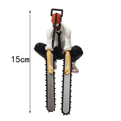 Man chainsaw denji anime figure denji/power action figure 1560 chainsaw man denji statuette adult model collectible doll toy