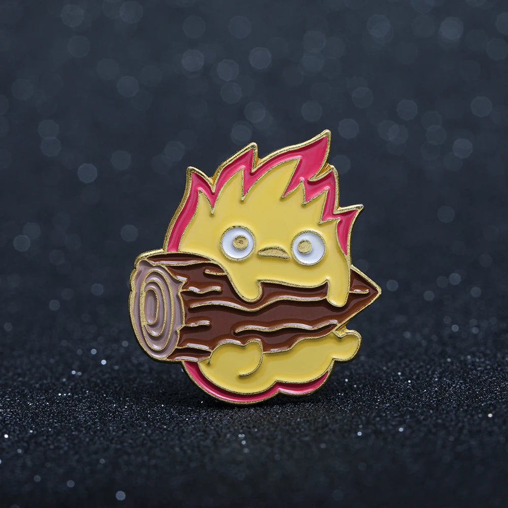 Howl's Moving Castle Calcifer Brooch
