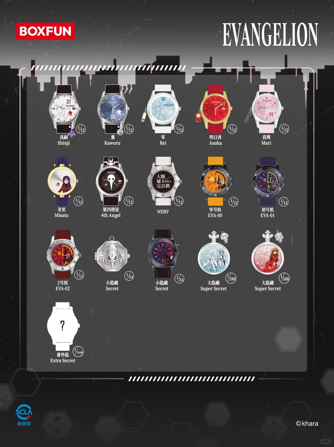 Evangelion Asuka Wrist Watch