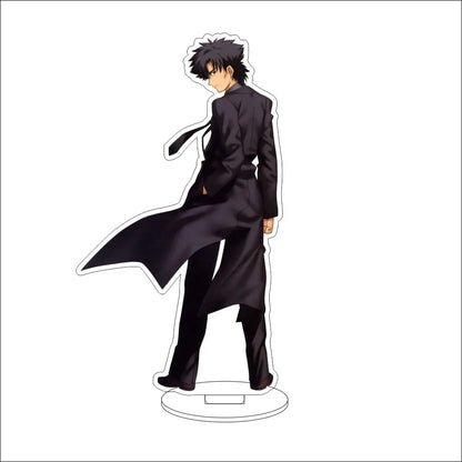 16CM Anime Fate/stay night Altria Pendragon Rin Tohsaka Illyasviel von Einzbern Cos Acrylic Figure Stand Ornaments Gifts