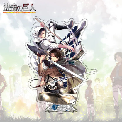 Attack on Titan Acrylic Stand Anime Large Stand Cartoon Cute Character Figure Display Stand Anime Merchandise Collectible Gift