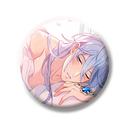 Cartoon Anime Game Nu: Carnival Eiden Yakumo Olivine Kuya Blade Metal Badge Button Brooch Pin Cosplay Cute keychains fans Gifts