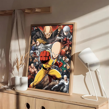 One Punch Man Saitama Wall Poster
