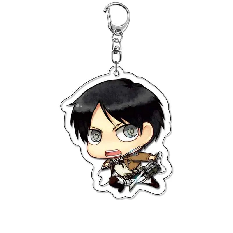 Attack On Titan Merchandise Keychain Eren Levi Hange Mikasa Armin Wings Of Freedom Fan Made Pendant Friends Girl Gift Choice