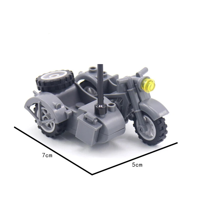 Military Special Forces SWAT Gangster Jeeps Off-Road Vehicle Assault Boat Model Soldier Weapons Building Block Toy For Children