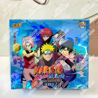 KAYOU Genuine Naruto Cards T2W9 T4W8 Booster Box Anime TCG Rare SE BP CR MR Ninja World Fight Chapter Collection Kids Toy Gift