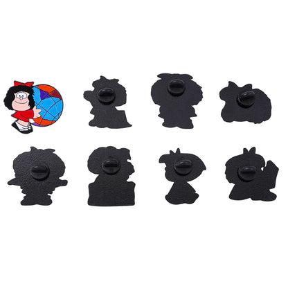 Mafalda Character Enamel Pin