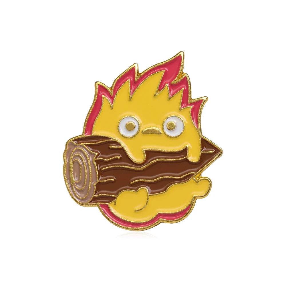 Howl's Moving Castle Calcifer Brooch