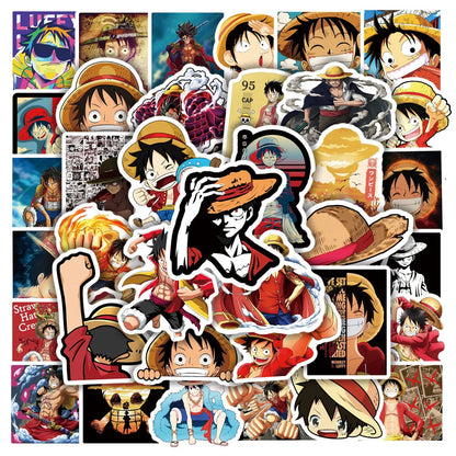 50/100pcs Cartoon Mix Anime Stickers Attack On Titan Jujutsu Kaisen Decals Skateboard Laptop Car Motorcycle Waterproof Sticker