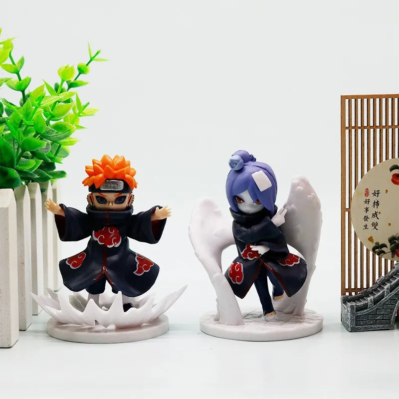 Bandai Naruto Shippuden Akatsuki Arc Series Trendy Blind Box Random Toys Mystery Box Guess Action Figure Surprise Gifts