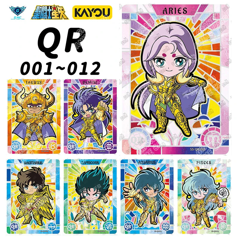Kayou Saint Seiya Card Full Series Rare BP MR QR UR PR AR SSR SR R UTR Card Anime Collection Card Game Children's Toy Gift