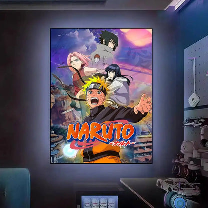 Hot N-Naruto Anime Poster Posters Decorative Paintings Study Bedroom Bar Background Wall Murals Gifts