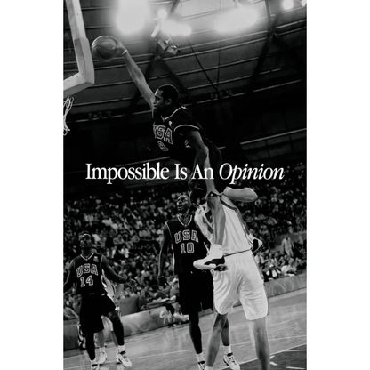 Athlete Mindset Jordan Kobe Canvas Poster