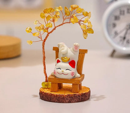 Lucky Cat Fortune Ornament