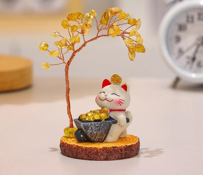 Lucky Cat Fortune Ornament